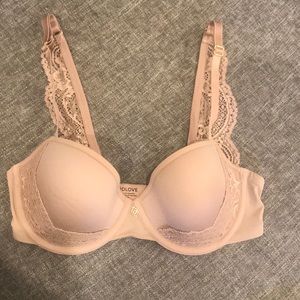 ThirdLove Lace Back T-shirt Bra in Taupe! 30D